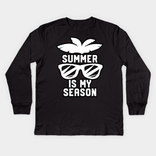 Summer Is My Season #1 Kids Long Sleeve T-Shirt